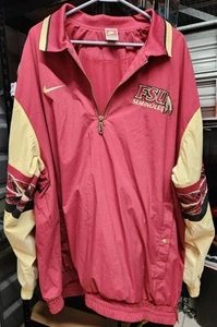 Vintage Seminolen Jacke Herren XXL FSU Nike Pullover 90s NCAA College Football R* - Bild 1 von 11