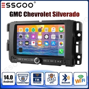 64G For GMC Yukon Chevy Silverado Sierra Car Stereo Radio Android 14 GPS Navi BT - Picture 1 of 11