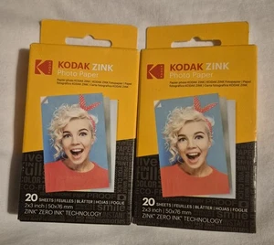 2 x papier photo zinc premium Kodak 2"x3" 20 feuilles (40 feuilles) pour sourire, étape - Photo 1/8