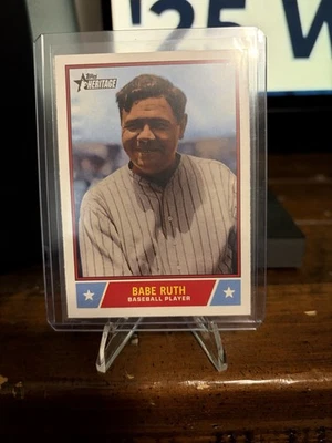 Babe Ruth 2025 Topps Heritage #NS-85 Notável Americans New York Yankees - Imagem 1 de 2