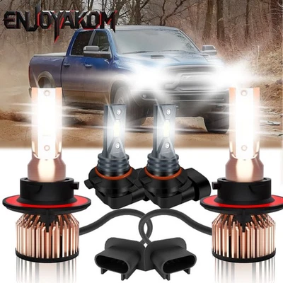 Kit de faros LED bombillas antiniebla de haz alto bajo para Ram 4500 5500 2008-2012 Foto 1 de 4