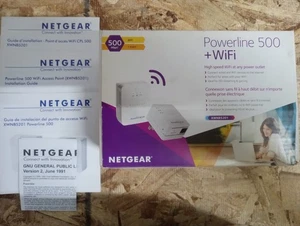 NETGEAR Powerline 500+WiFi (XWNB5201) AV500 Adapter Kit|Up to 500Mbps|{A2/ B}MJ - Picture 1 of 6
