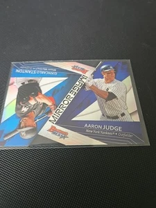 AARON JUDGE ROOKIE CARD 2017 Bowman's Best with GIANCARLO STANTON YANKEES MLB RC - Picture 1 of 9