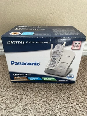 Teléfono digital inalámbrico Panasonic KX-TG2621W con identificador de llamadas Foto 1 de 4