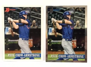 2021 Bowman Heritage Baseball Pete Crow Armstrong RC #158 Base & Chrome - Bild 1 von 2