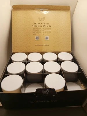 24 Uline Metal Tins w/ Top 4 oz Uline New Box Lip Salve Candle Making - Image 1 of 2