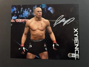 Georges St-Pierre Rare! signed autographed UFC MMA legend 8x10 photo Beckett BAS - Picture 1 of 1