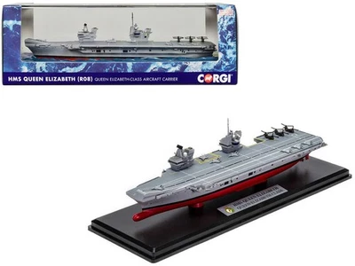 Portaaviones HMS Queen Elizabeth (R08) 2023 1/1250 modelo fundido a presión Corgi Ro... Foto 1 de 4