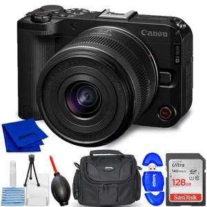 Canon EOS R50 V Mirrorless Camera with 14-30mm IS STM PZ Lens - Accessory Kit - Foto 1 di 5