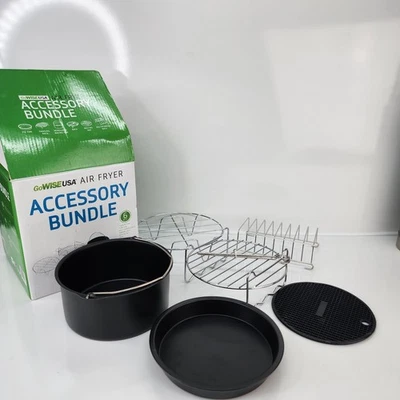 GoWISE USA 6-Piece Universal Air Fryer Accessory Set Open Box Model-GWA0008 - Image 1 of 4