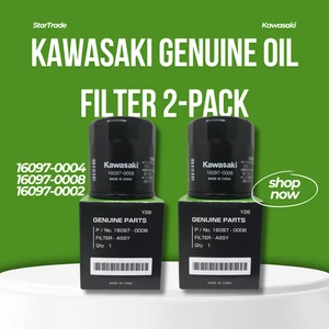 OIL FILTER KAWASAKI GENUINE 16097-0004 16097-0008 16097-0002 (2 pack) ATV JETSKI - Picture 1 of 4