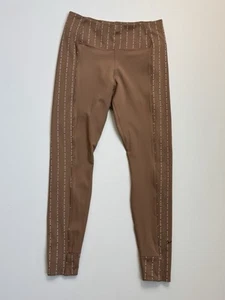 Nike One Luxe Icon Clash Mid-Rise 7/8 Leggings Braun Gr. M Logo - Bild 1 von 8