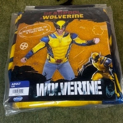 Jazwares Marvel Deadpool 金刚狼服装上衣面具成人 S M 2 件套 — 第 1/4 张图片