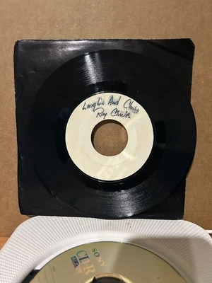 UBER RARE RAY CHARLES LAUGHIN AND CLOWNIN 45 / WHITE BLANK LABEL ACETATE - Image 1 of 2