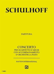 Concert Erwin Schulhoff Studyscore Concert Band and String Quartet Schott Music - Picture 1 of 4