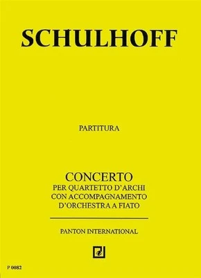 Concert Erwin Schulhoff Studyscore Concert Band and String Quartet Schott Music - Image 1 of 4