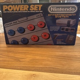 Vintage Original Nintendo NES Power Set Game Console COMPLETE IN BOX CIB 