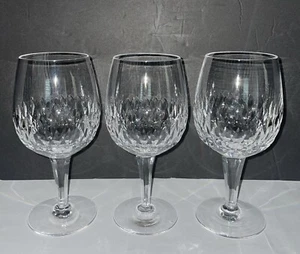 Rare! Vintage! Set Of 3! Royal Doulton Clarendon Crystal 7” Wine Glasses - Picture 1 of 8