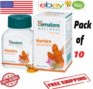 (10 X 60 = 600 Tabs) Himalaya Haridra For Relieves Allergy Skin Wellness - Picture 1 of 5