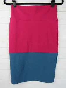 Falda para mujer Lularoe Cassie magenta y azul dos tonos talla XS - Imagen 1 de 3