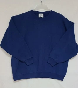 Vtg Lee Heavyweight Sweatshirt Blue Crewneck Women's Sz 24 Made USA (C2) - Picture 1 of 6