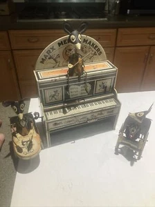 Marx Merry Makers  Band Tin Litho Windup Toy Mice Musicians - Picture 1 of 15