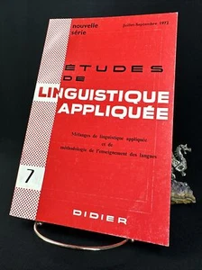 Nouvelle série 7: Études de linguistique appliquée 1972 - Picture 1 of 9
