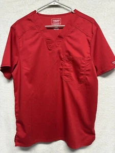 Cherokee Authentic Workwear Revolution Medical Shirt Mens S Red Nursing - Picture 1 of 9