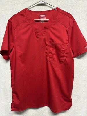 Cherokee Authentic Workwear Revolution Medical Shirt Mens S Red Nursing - Image 1 of 4