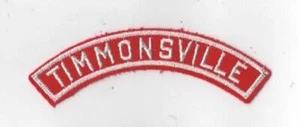 Red & White Community Strip TIMMONSVILLE WHT Bdr. [RW-779] - Picture 1 of 1