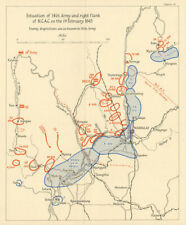 Battle of Mandalay. Burma Campaign WW2. 14th Army & NCAC 1st Feb 1945 1965 map