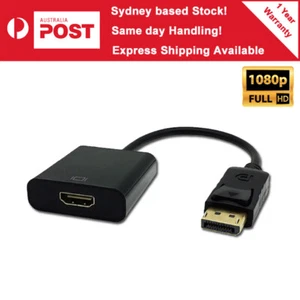 25cm DisplayPort Display Port DP Male to HDMI Female Adapter Converter 1080P - Picture 1 of 2