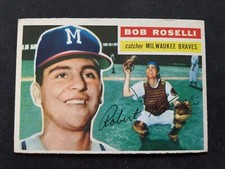 1956 Topps Baseball Card # 131 Bob Roselli RC - Milwaukee Braves (VG/EX)