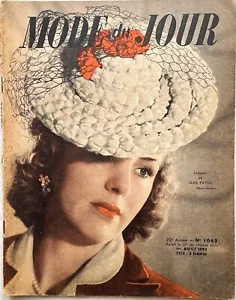 MODE DU JOUR n° 1063 du 1er Août 1942 revue ancienne Couture Magazine Vintage - Imagen 1 de 5