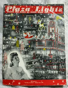 Vtg 1951 Christmas Sheet Music Plaza Lights Kansas City Missouri Roger Webb - Picture 1 of 6