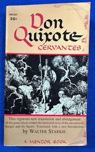 Vintage Paperback / DON QUIXOTE, by Miguel de Cervantes Saavedra /(Mentor, 1957) - Imagen 1 de 5
