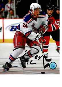 NY Rangers Ryan Callahan autographed 8x10 color action  photo
