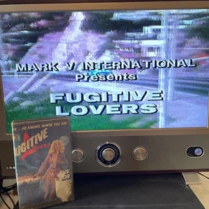 FUGITIVE LOVERS VHS Box Cut, Cover and VHS In Clamshell Tested And Works - Picture 1 of 5