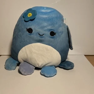 Squishmallow 7,5 Zoll Mary Beth Oktopus UNTER GEFÜLLT blaue Blume Plüsch Brandneu mit Etikett 7 8 - Bild 1 von 1