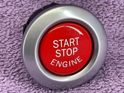 BMW E90 E91 Start Stop Switch RED Button Ignition (PRE 09/2008) Dash 6949913 - Image 1 of 4