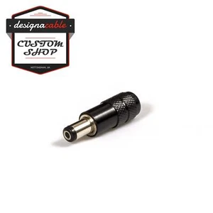 2.1mm Dc Stecker Schwarz Metall Gehäuse. Strom Pedal Angebot Dunlop Boss Voodoo - Picture 1 of 2