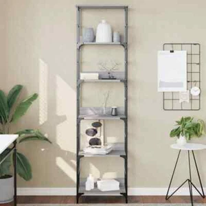 vidaXL Libreria Grigio Sonoma 50x33x188,5 cm in Legno Multistrato - Foto 1 di 10