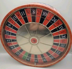 RARE EMPTY BISCUIT TIN WITH WORKING ROULETTE WHEEL LID - Picture 1 of 3