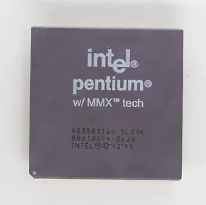 Socket 7 Processor CPU - Intel Pentium 166 MMX - 166MHz - SL27K - TESTED - Picture 1 of 2