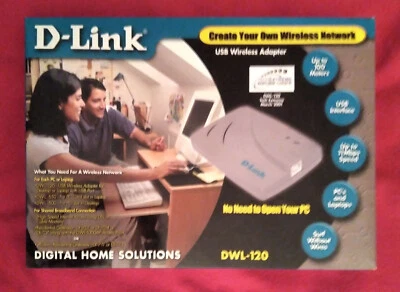 D-Link Wireless Network USB adapter DWL-120 2.4GHz - Image 1 of 4