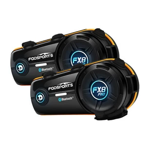 2X FX8PRO Headset Motorrad Helm Intercom Bluetooth Speaker Background Sound BT 5 - Bild 1 von 10