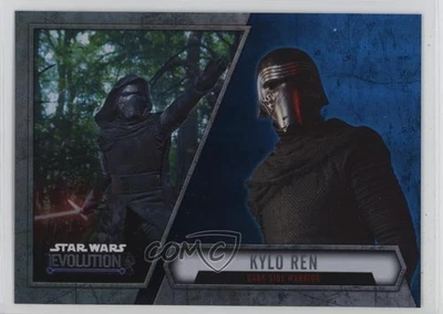 2016 Topps Star Wars Evolution Blue Lightsaber Kylo Ren Dark Side Warrior 04iz - Image 1 of 3