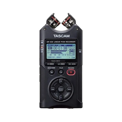 Tascam DR-40X Registratore digitale portatile 4Can. Inter. USB 2In e 2Out, Nero - Immagine 1 di 4