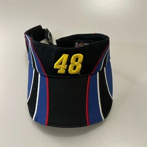 NASCAR Visiera Jimmie Johnson #48 Lowe's Sun Cap Nero Unisex Adulto Chase - Foto 1 di 5