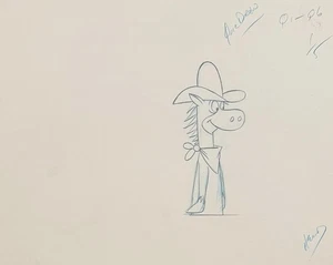 Hanna Barbera 1960s Production Drawing of Quick Draw McGraw - Picture 1 of 2
